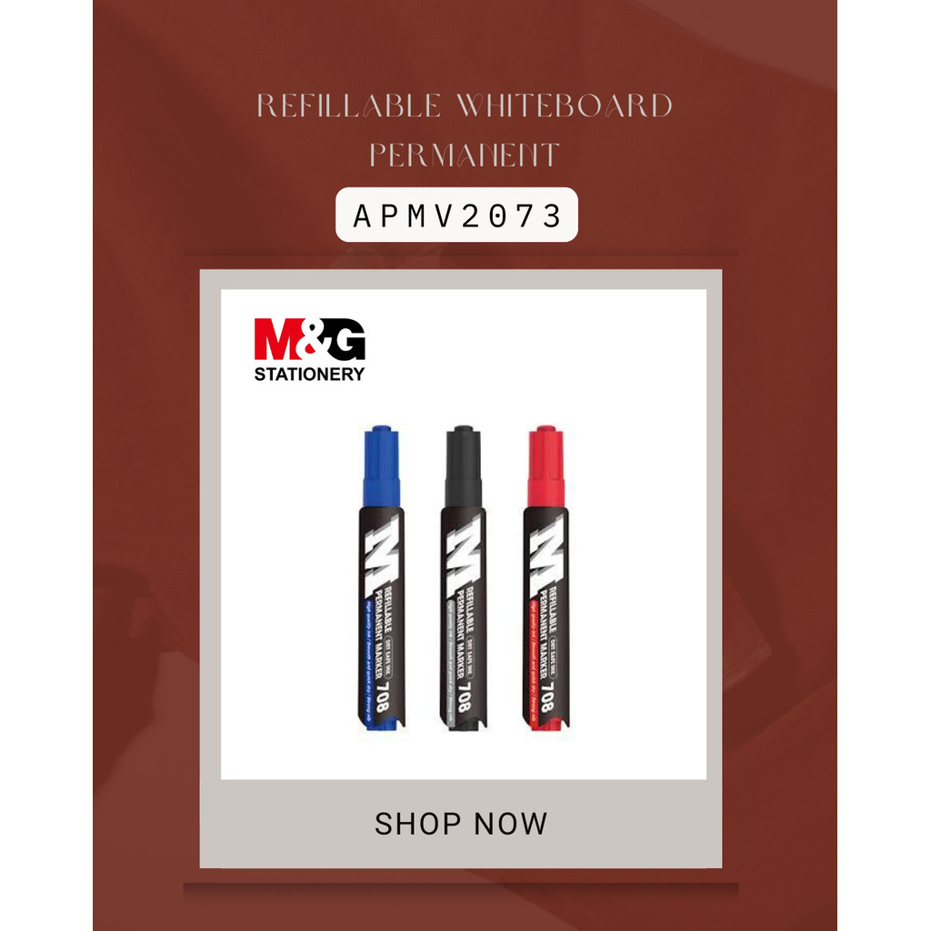 

M&G REFILLABLE PERMANENT MARKER (708) APMV2073-BLUE INK