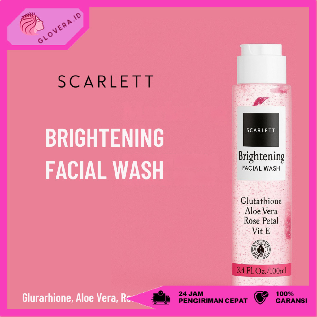 Scarlett Whitening Facial Wash Sabun Cuci Muka Pemutih Wajah Scarlet Whitening Pembersih Wajah  BPOM