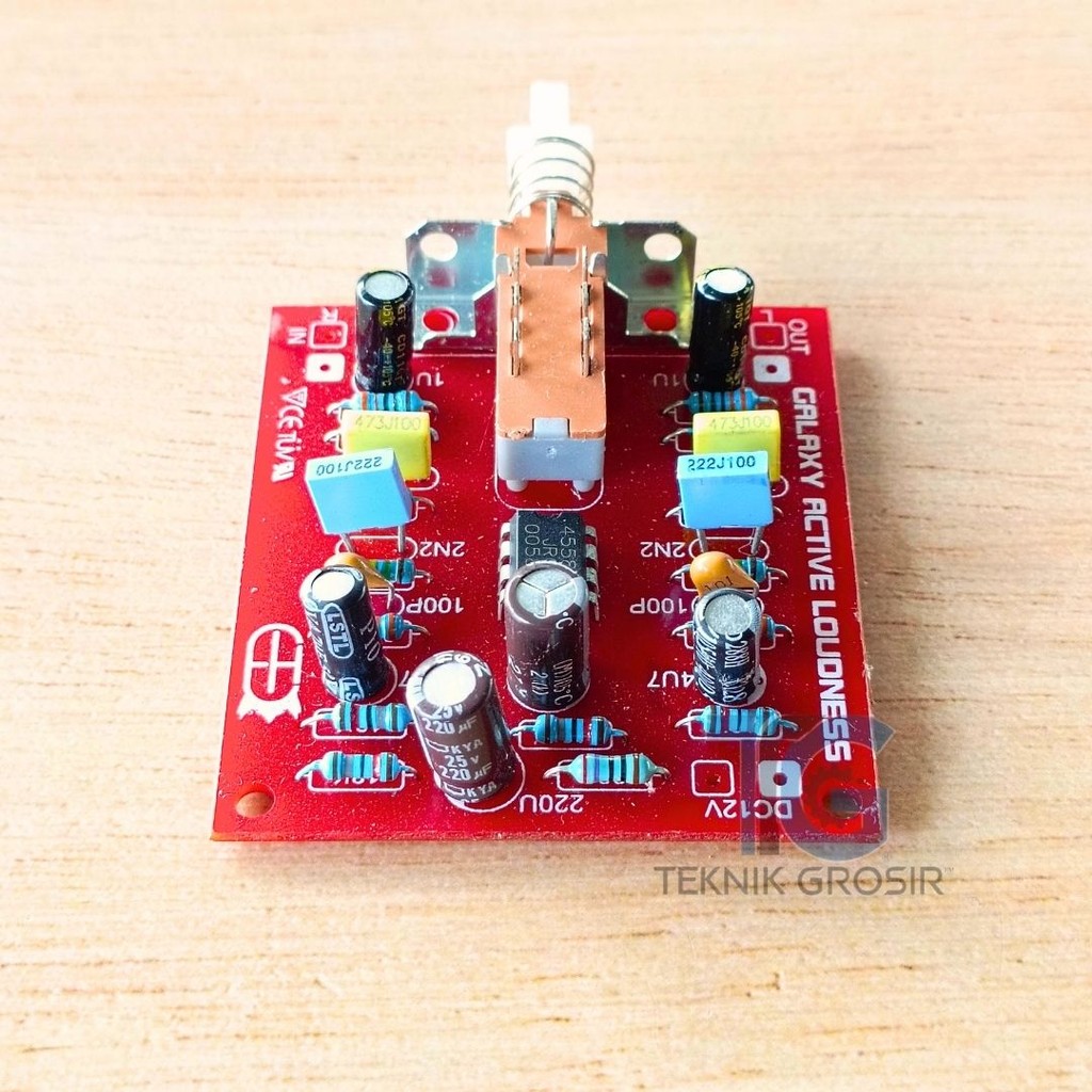 PCB Kit IC JRC4558 Galaxy - Untuk Preamp & Efek Gitar