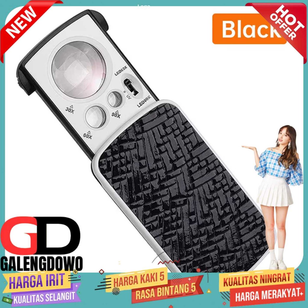 

Januel Kaca Pembesar Magnifying Glass Jewelry Repair Tool with LED - NO.774-3ZX1