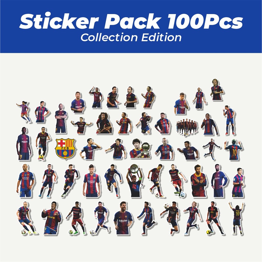 

Hot Stiker FOOTBALL SERIES FC BARCELONA Lucu Anti Air Stikers Berperekat Waterproof Sticker Decal Buat Motor Helm Buku Journal Koper Casing HP Laptop Botol Minum