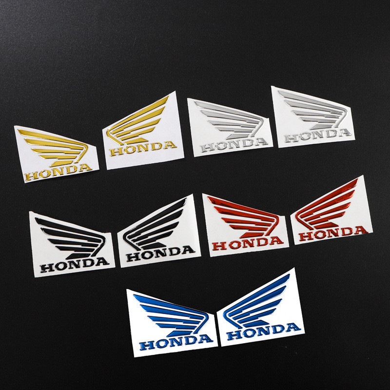 (HB) (SEPASANG) Emblem Stiker Logo ABS Motor Timbul 3D Honda Universal Timbul