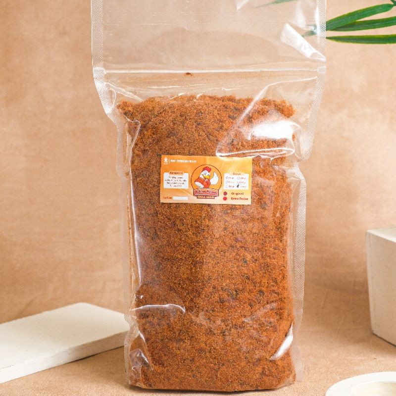 

[AYAM 1KG] ABON ASLI JOGJA ORIGINAL & EKSTRA PEDAS ENAK MANIS GURIH