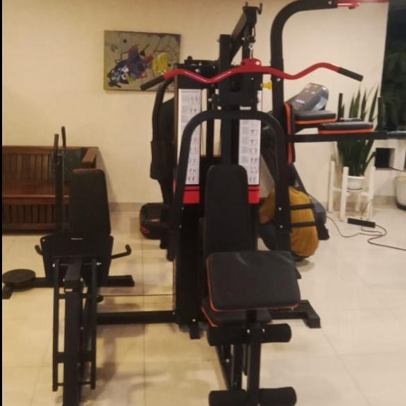 Home gym 5sisi Legpress dengan 2set weight stack Usafit UF580 alat fitness-gym fitnes