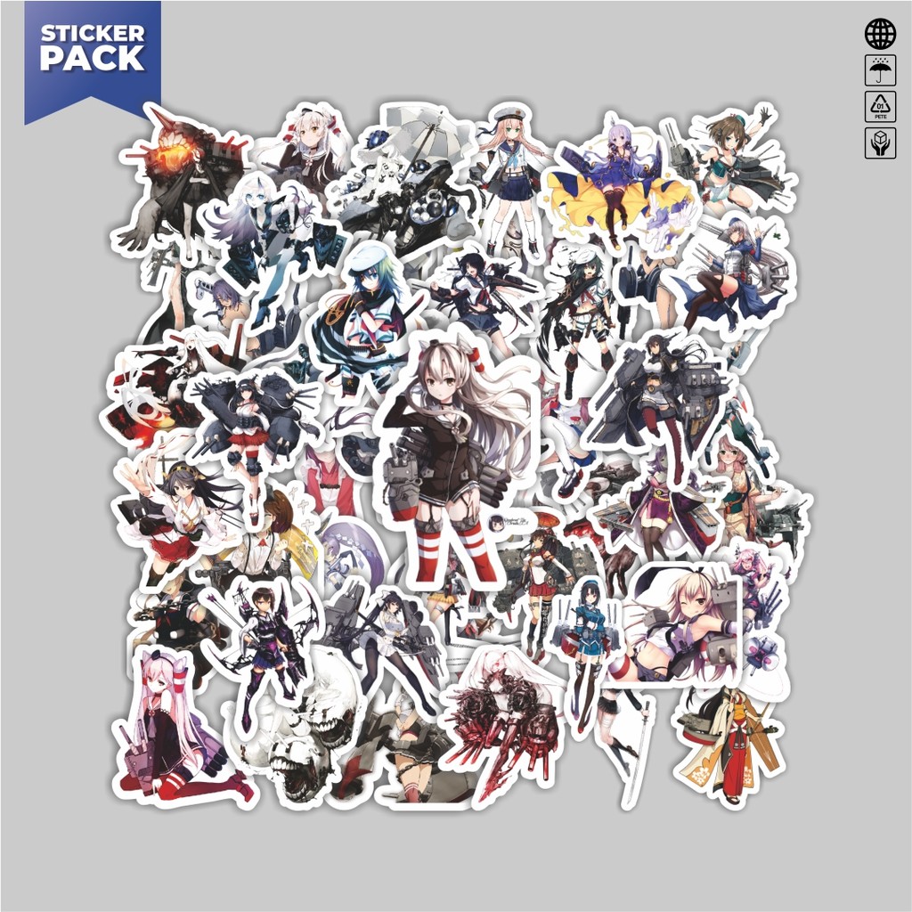

[100PCS]Stiker Pack Stiker Anime Game Series Kantai Collection Character 7 Aesthetic Vinyl Anti Air Dekorasi Sticker Laptop Buku Journal Koper Helm Casing HP Gitar Helm Skateboard
