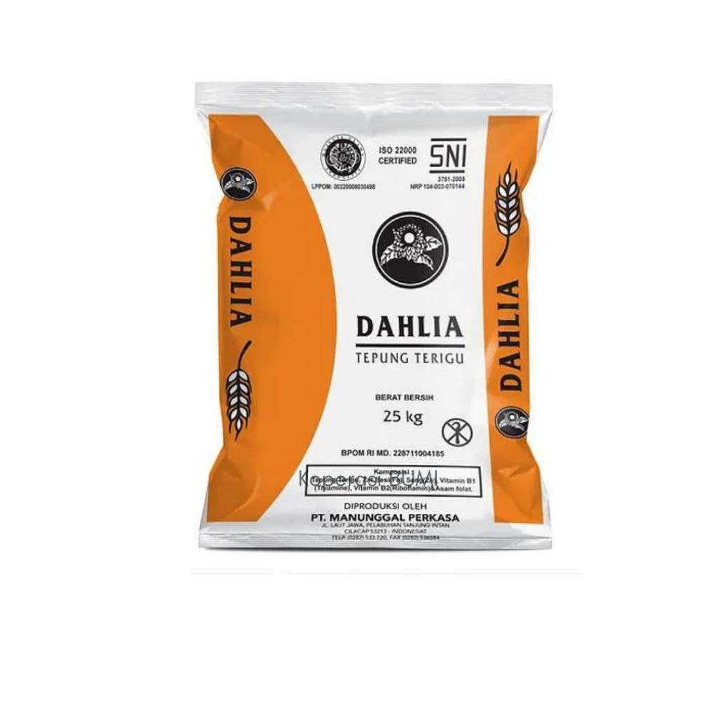 

1 SAK / KARUNG!! Tepung Terigu Dahlia Kemasan Karung | 25 kg/karung