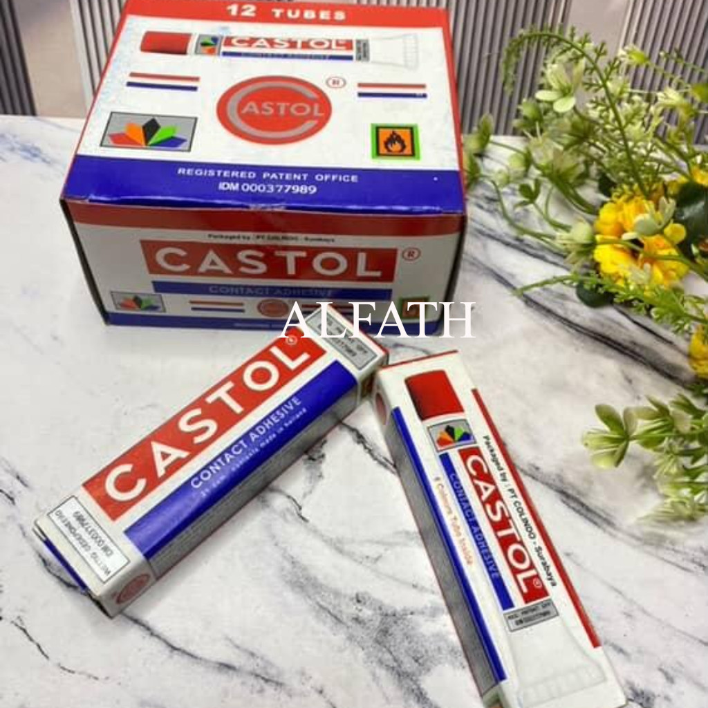 

Ecer (2PCS) Lem Castol Tanggung Contact Adhesive 21ccm - Lem Tanggung Original