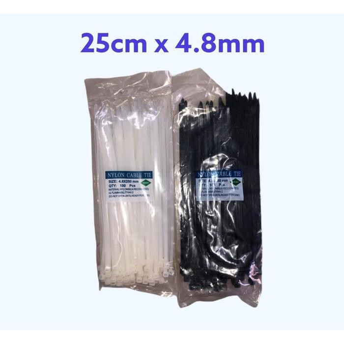 READY Kabel Ties Nylon 4,8 x 250mm / Cable Ties Nylon 4,8 x 250mm VRAV - Hitam