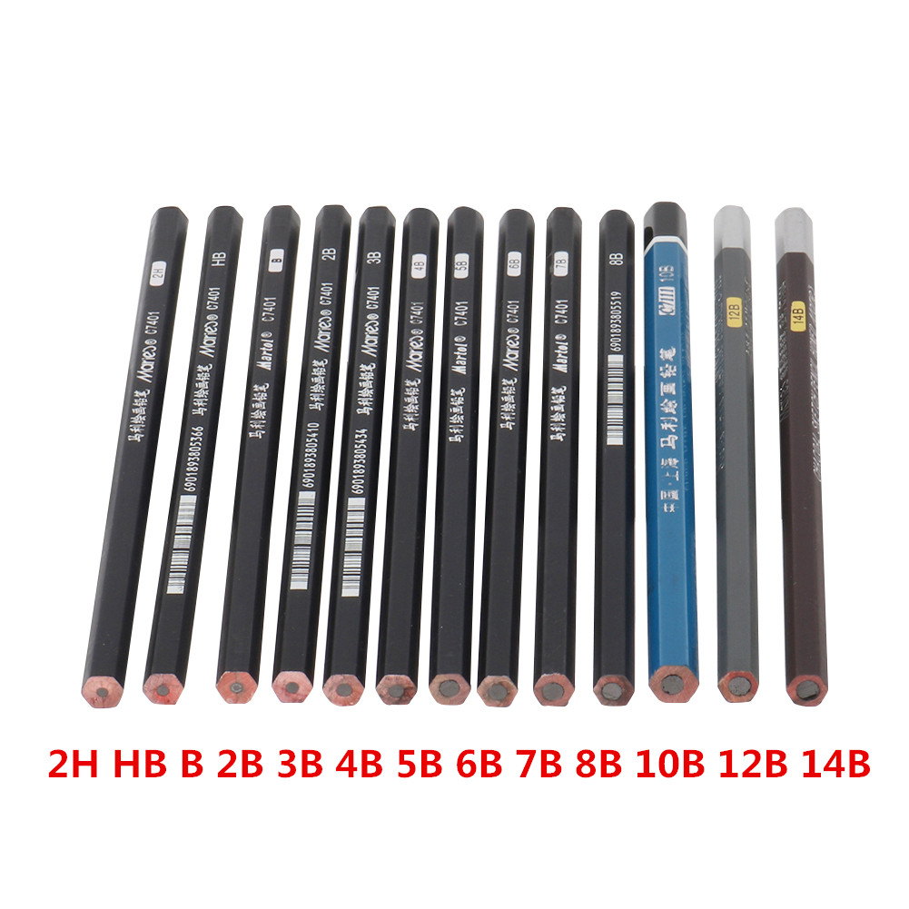 

Professional Drawing Sketch Pencils 2B/3B/4B/5B/6B/7B/8B/10B/12B/B/HB/2H/Honed Lead Painting Drawing Charcoal Pencils 13Pcs