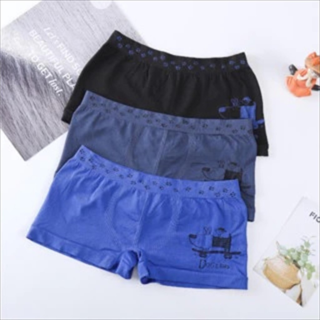 FS 1.461 - Boxer Kartun Doggy Boxer Anak laki-laki Cowok Celana Dalam CD Katun Spandex Motif Kartun 