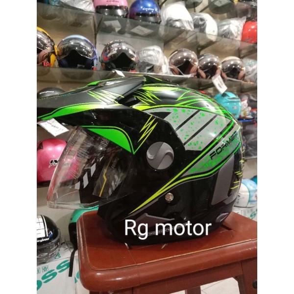HELM CARGLOSS FORMER MOTIF MONSTER GREEN 1/HELM SEMI CROSS
