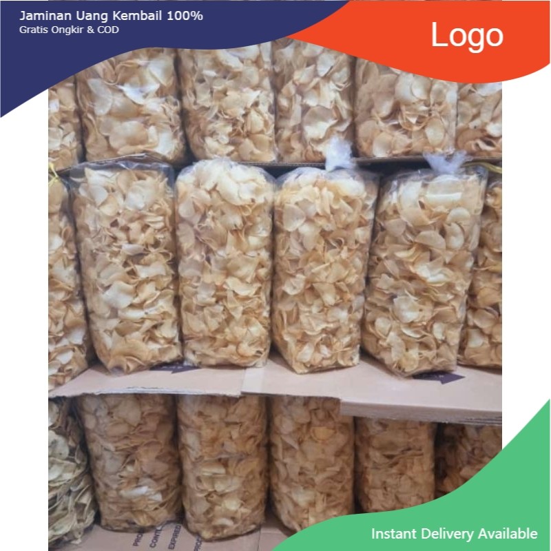 

Keripik Singkong Asin Gurih Ori 1kg