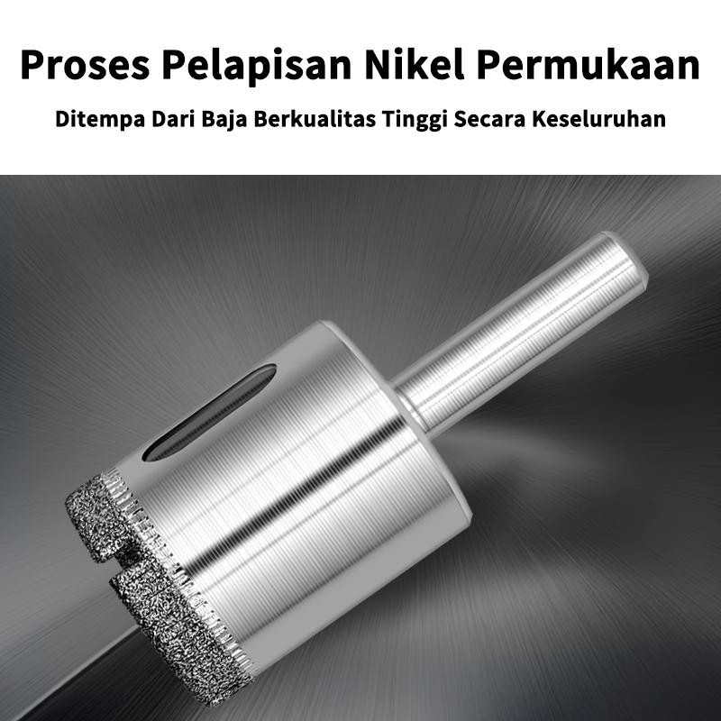 Alat Pemotong Lubang Kaca Keramik Marmer Granit Berlapis Intan Tahan Lama (21mm-100mm)/FEIBAO