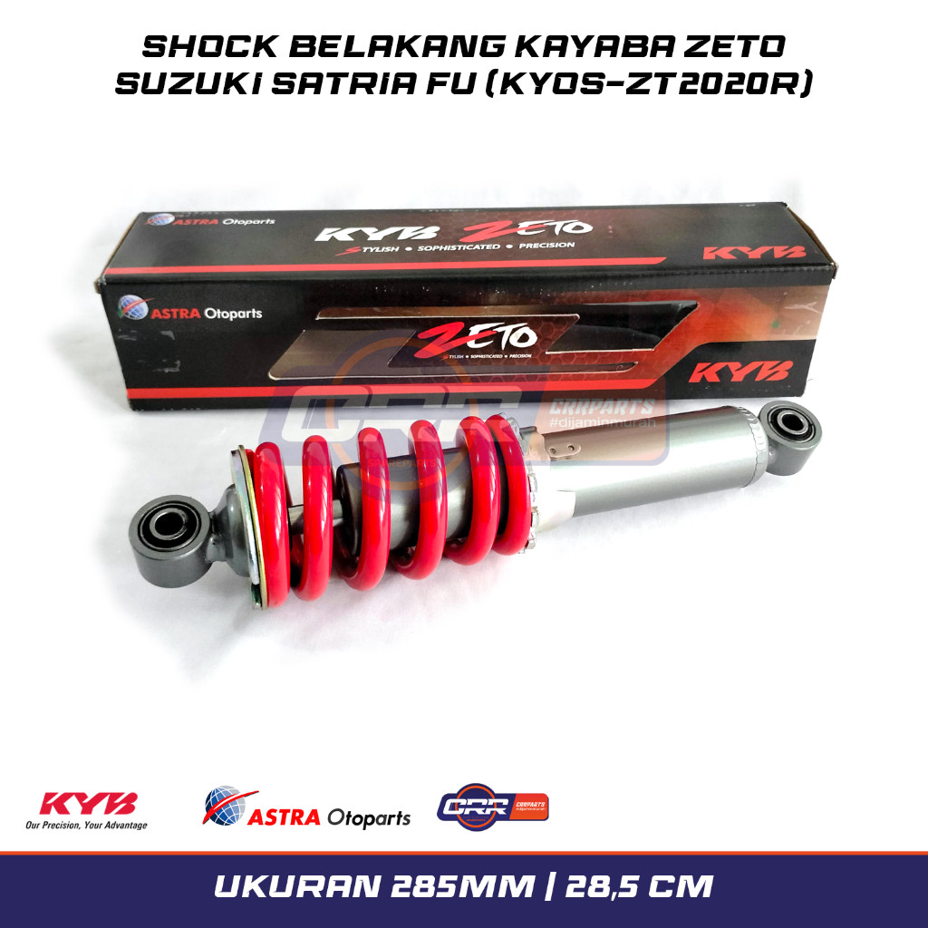 Shockbreaker Shock Belakang Sokbreker Kayaba Zeto SUZUKI SATRIA FU 150 Tipe 2020 285 MM / 28 CM S Se