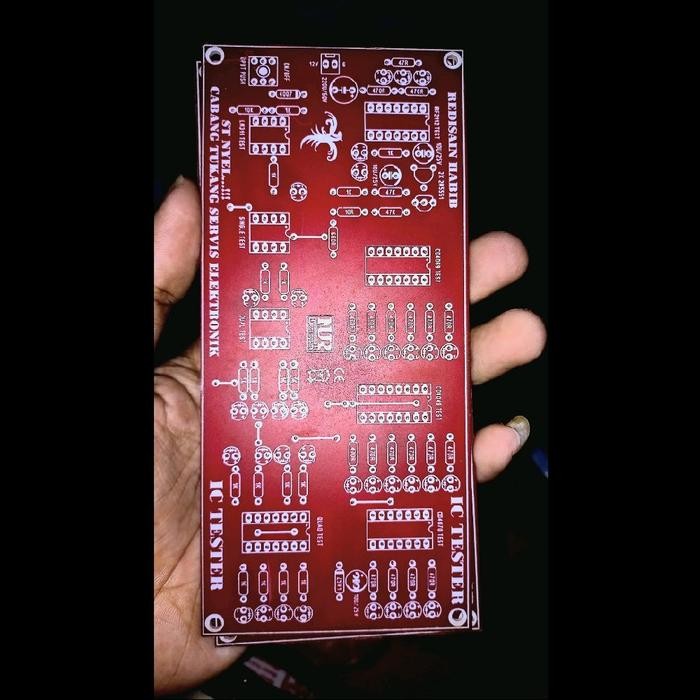 PCB IC TESTER alat tes IC op amp ne5532 dual opamp timer logic tl cd4049 test dll 1