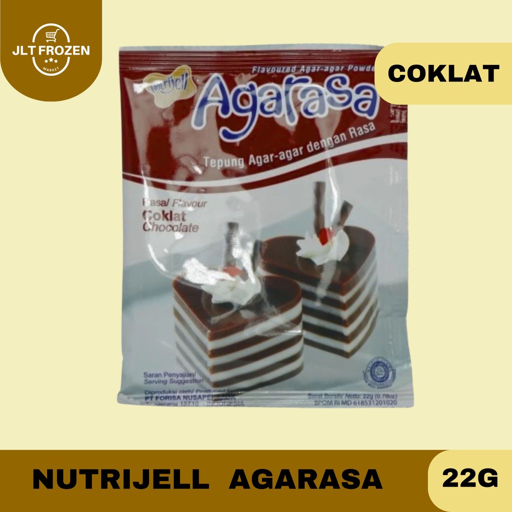 

Nutrijel Agarasa Coklat 22g- 1 PCS / Agar - Agar Coklat / Agarasa Rasa Coklat