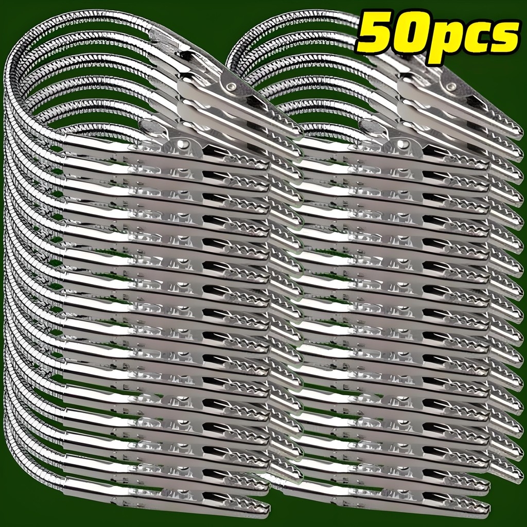 

50/1Pcs Double Head Alligator Clip Flexible Bendable Long Hose Alligator Memo Price Tag Card Picture Clip DIY Note Holders