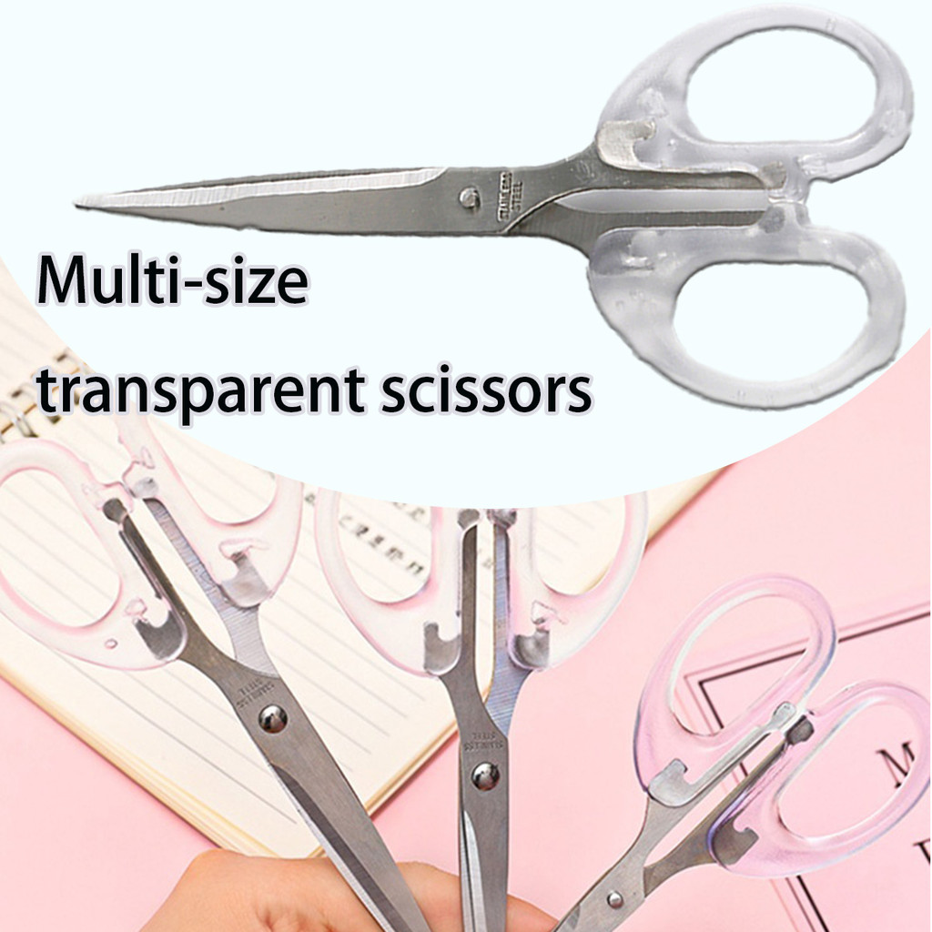 

Gunting kecil tajam /Gunting Kertas Aesthetic Transparan /Gunting Scissors Scrapbook Use Alat Tulis
