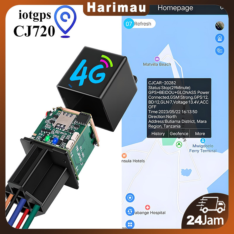 GPS Berbentuk RELAY YunTrack CJ720/alat pelacak gps mini jarak jauh/gps tracker mobil