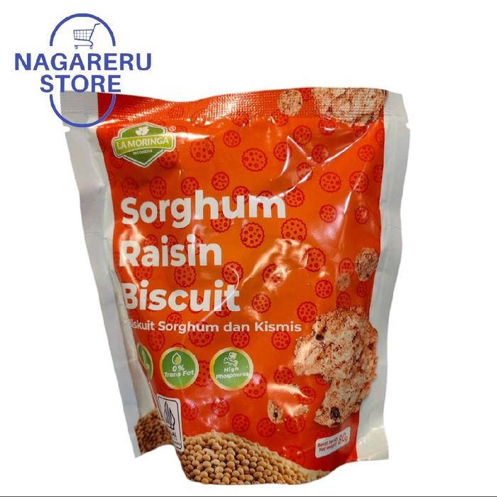 

La moringa sorghum raisin biscuit (biskuit sorghum dan kismis) 80gr