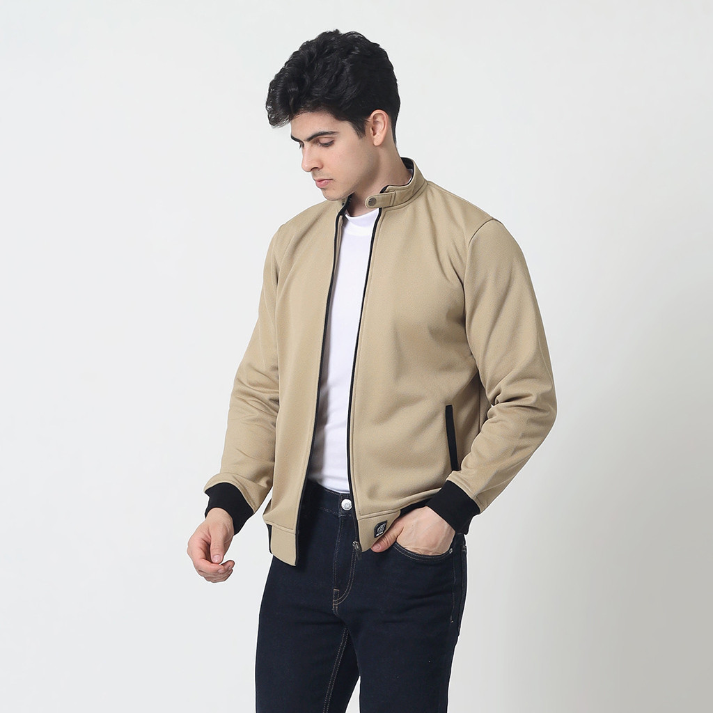 d&f Jaket Bomber Pria - Khaki