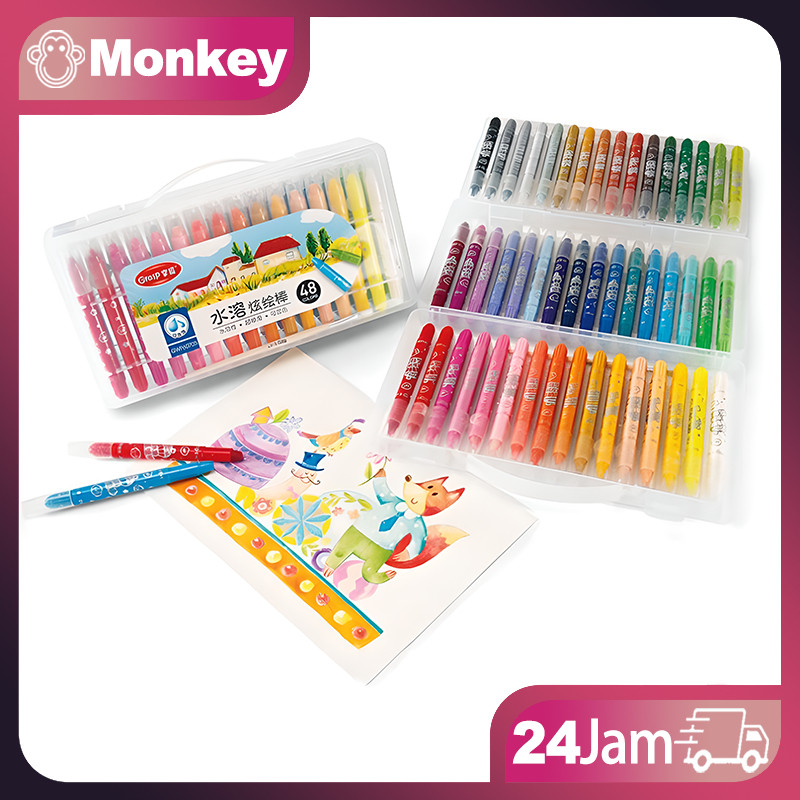 

CRAYON GRASP / CRAYON GRASP MATA SEDANG / SILKY CRAYON / KRAYON WARNA / WATER SOLUBLE CRAYON