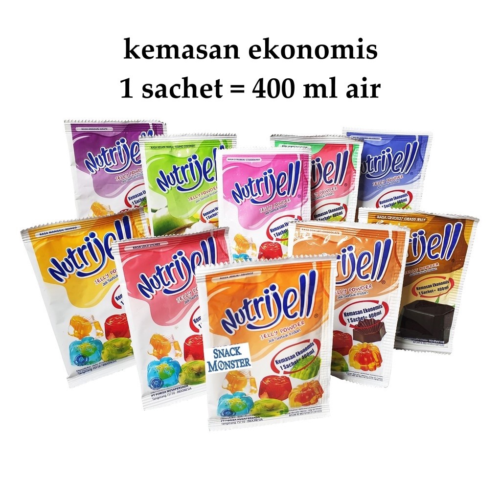 

Nutrijell Aneka Rasa Buah, Cokelat dan Cincau Kemasan Ekonomis