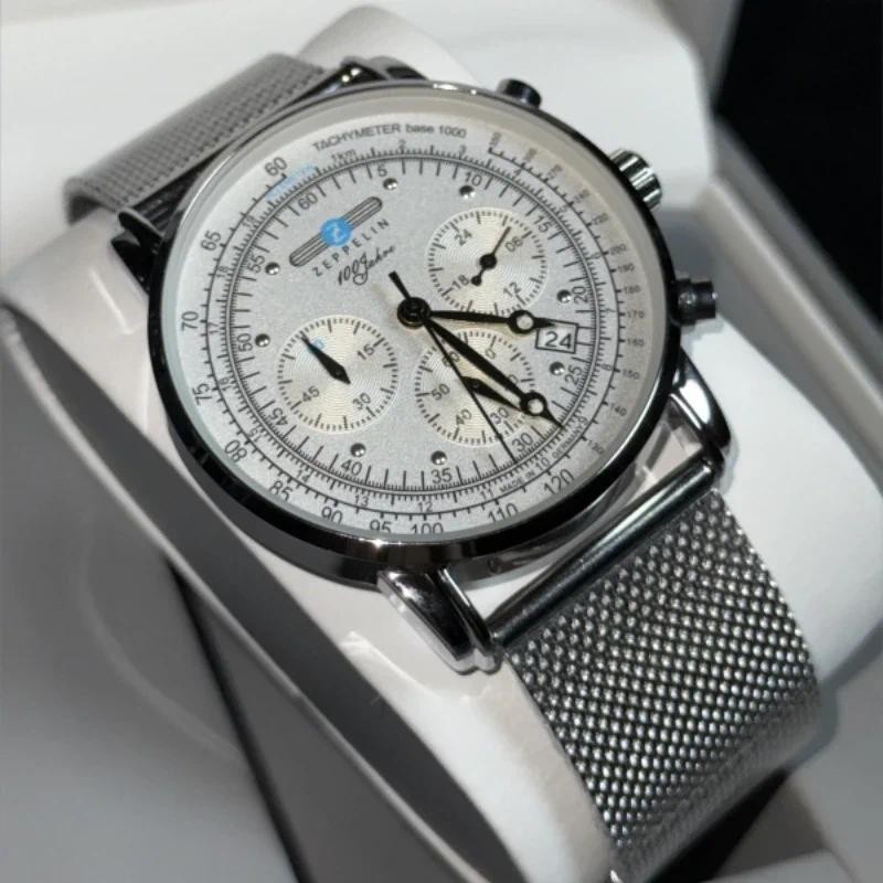 2025 New Fashion Watch Zeppelin Airship Automatic Date Gift Commemorative Version Men's Retro Busine