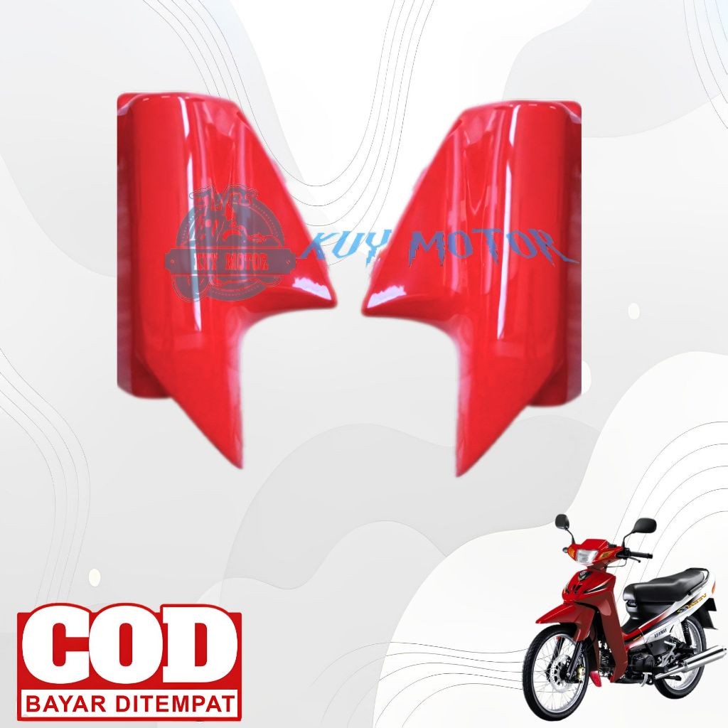 Tutup Shock Spakbor Depan Motor Yamaha F1ZR Vega R Lama 2002-2005 Warna Merah