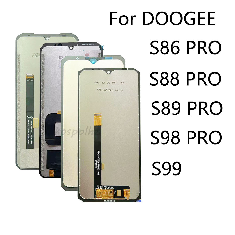 New For Doogee S98 Pro S88 Plus LCD Display + Tou Screen Digitizer Assembly Replacement For Doogee S