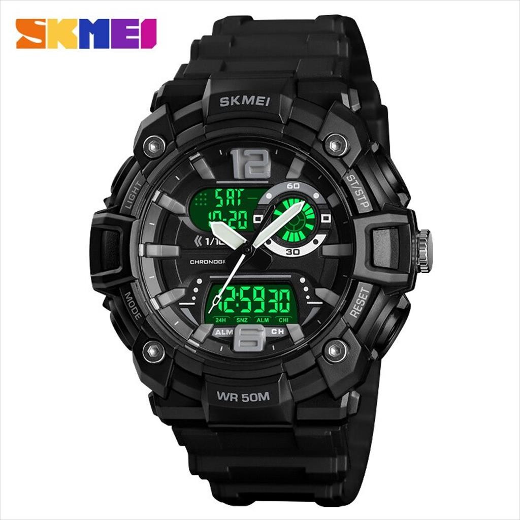 SKMEI 1529 Jam Tangan Pria & Wanita  Analog Digital LED Original 100% skmei_original.id