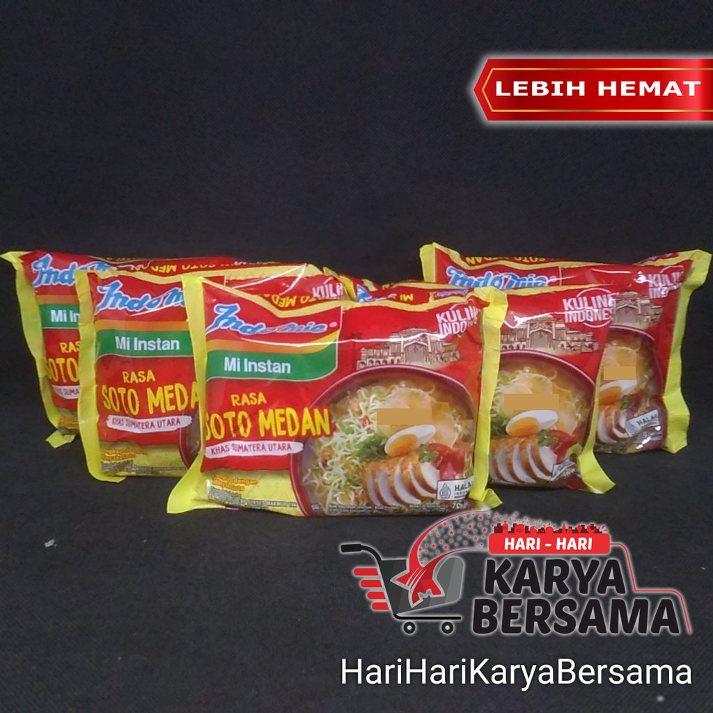 

MAKANAN MI INSTAN INDOMIE SOTO MEDAN PACK 5 PCS X 70GR