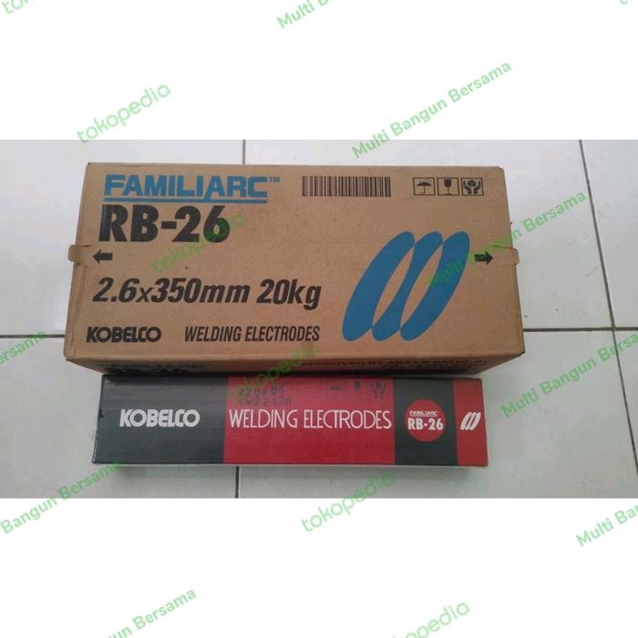 KAWAT LAS KOBE STEEL RB 26 2.6 MM / LAS ELEKTRODA KOBELCO RB 26 2.6 MM