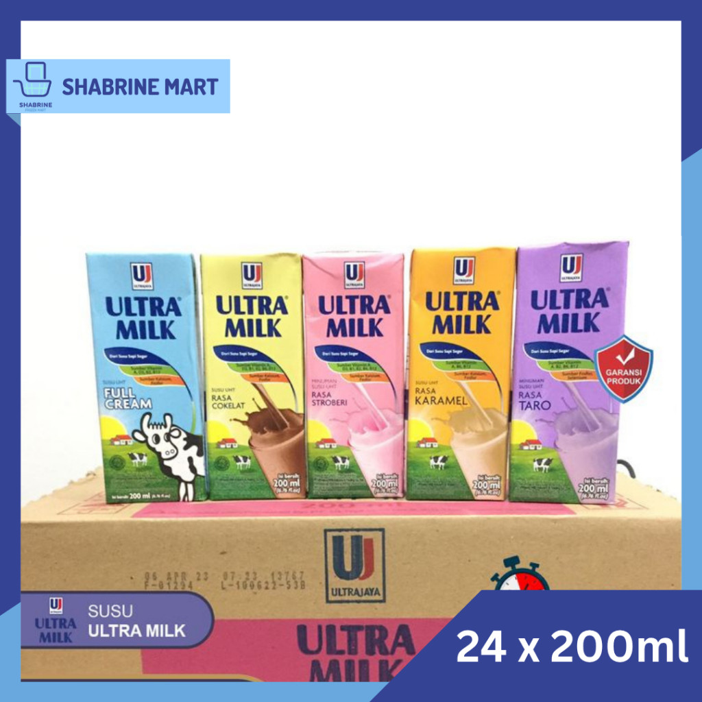 

Ultra Milk Susu UHT 200ml 1 Dus (24 Pcs)