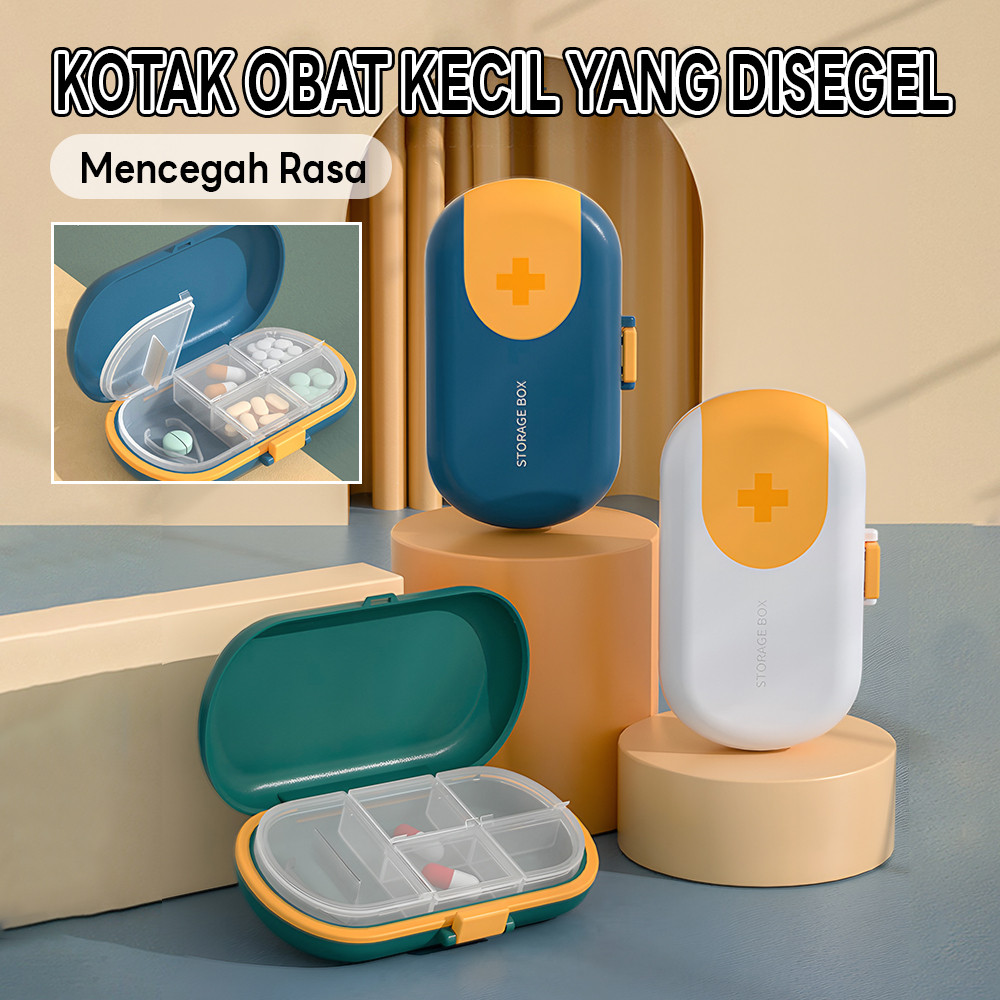 Pill Cutter Tablet Obat Kotak Tempat Obat Portable Obat Alat Pemotong Alat Pemotong Obat Tablet