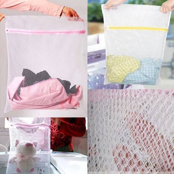 ( MURAH ) Laundry Bag Net Mesin Cuci Jumbo / Tas Londry Kantong Jaring Transparan Resleting Cucian B