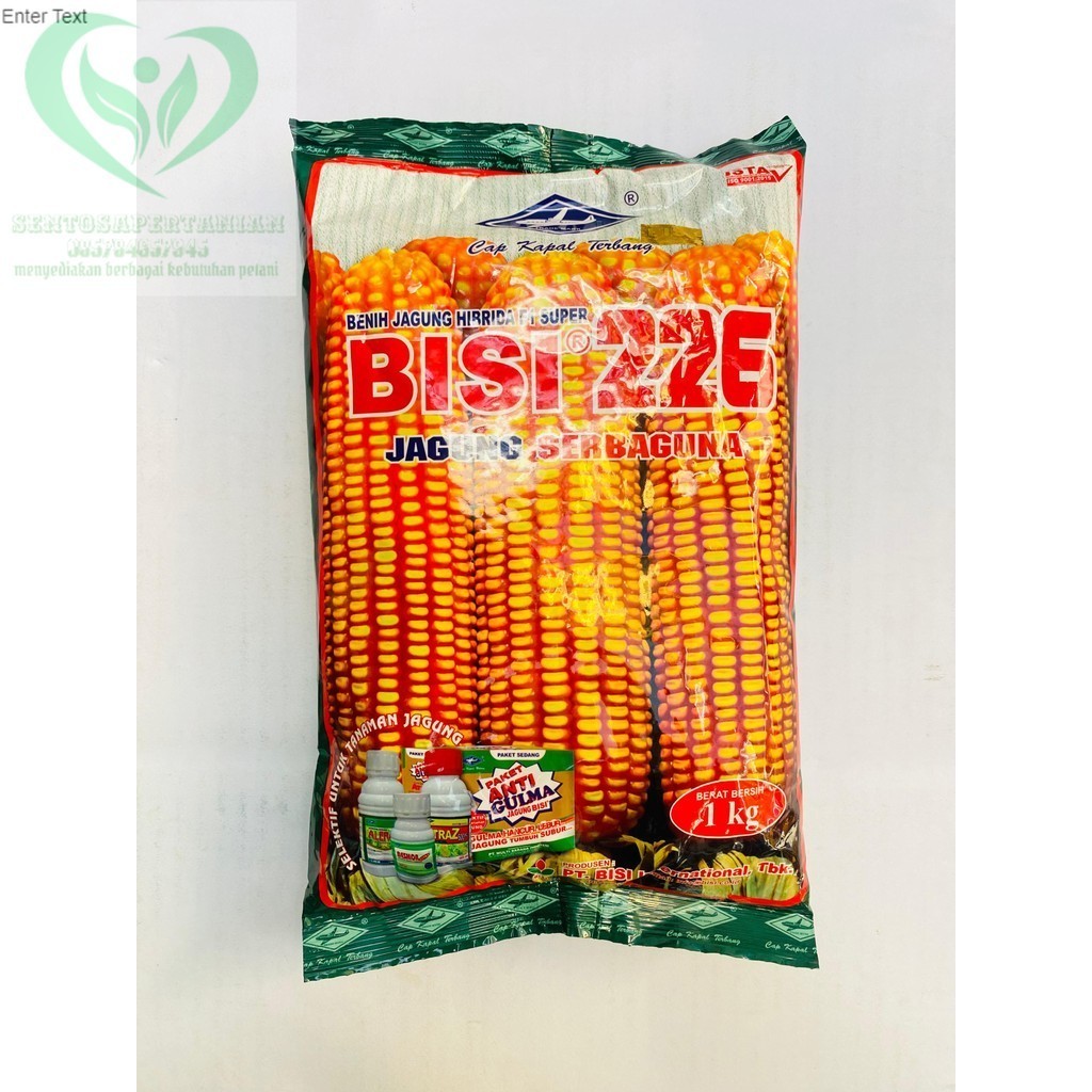 TERLARISS Benih jagung hibrida F1 super BISI 226 isi 1kg toleran bulai dari cap kapal terbang