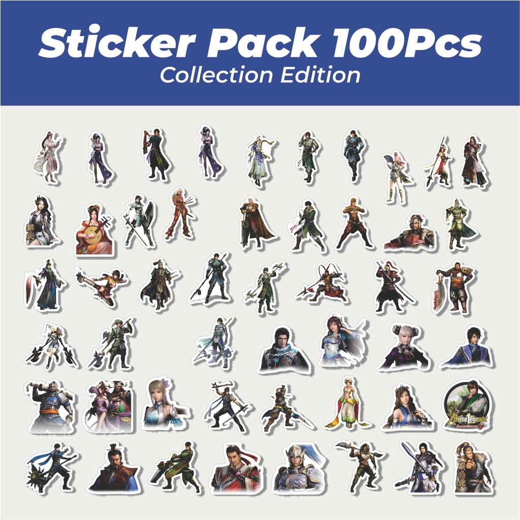 

Hot Stiker Gamae Series Dynasty Warriors Character Mix 1 Lucu Anti Air Stikers Berperekat Waterproof Sticker Decal Buat Motor Helm Buku Journal Koper Casing HP Laptop Botol Minum