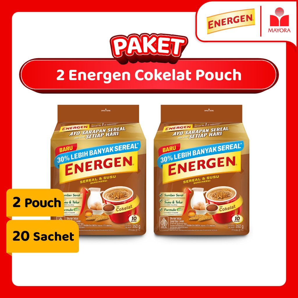 

Paket 2 Energen Cokelat Pouch