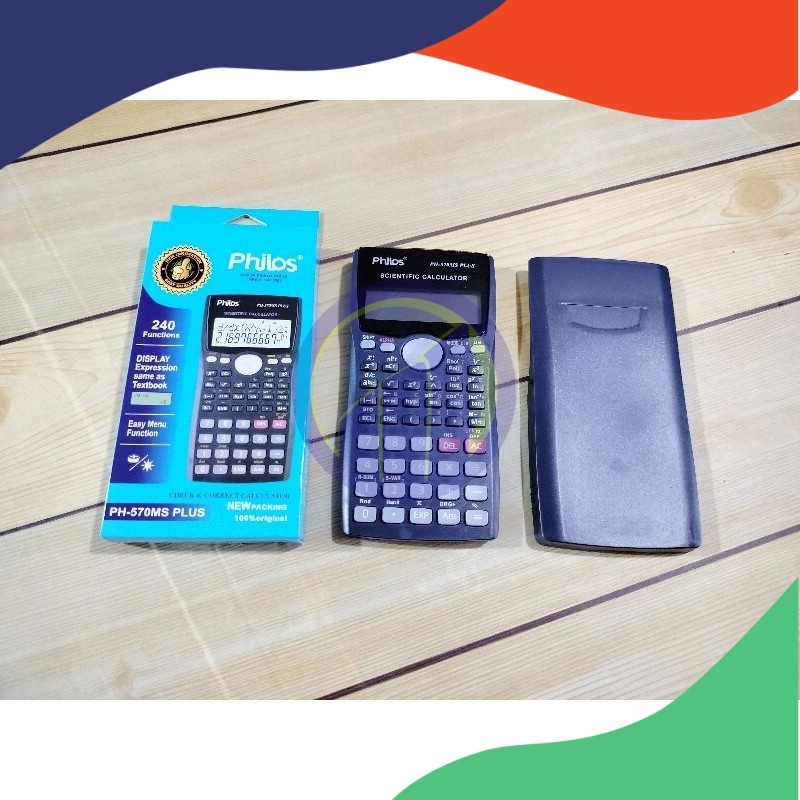 

(Pcs) Kalkulator Scientific Philos 570MS / Calculator Ilmiah Sin Cos Tan - Philos Hitam