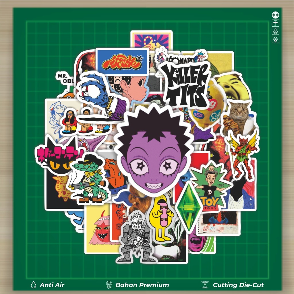 

HOT 50 PCS STIKER Stiker Random V6 Stiker Fashion Cars Decal Dingin Kartu Album Custom Vinyl Anti Air- Sticker Aesthetic Buku Journal Koper Casing HP Tablet Laptop Helm Motor Botol Minum