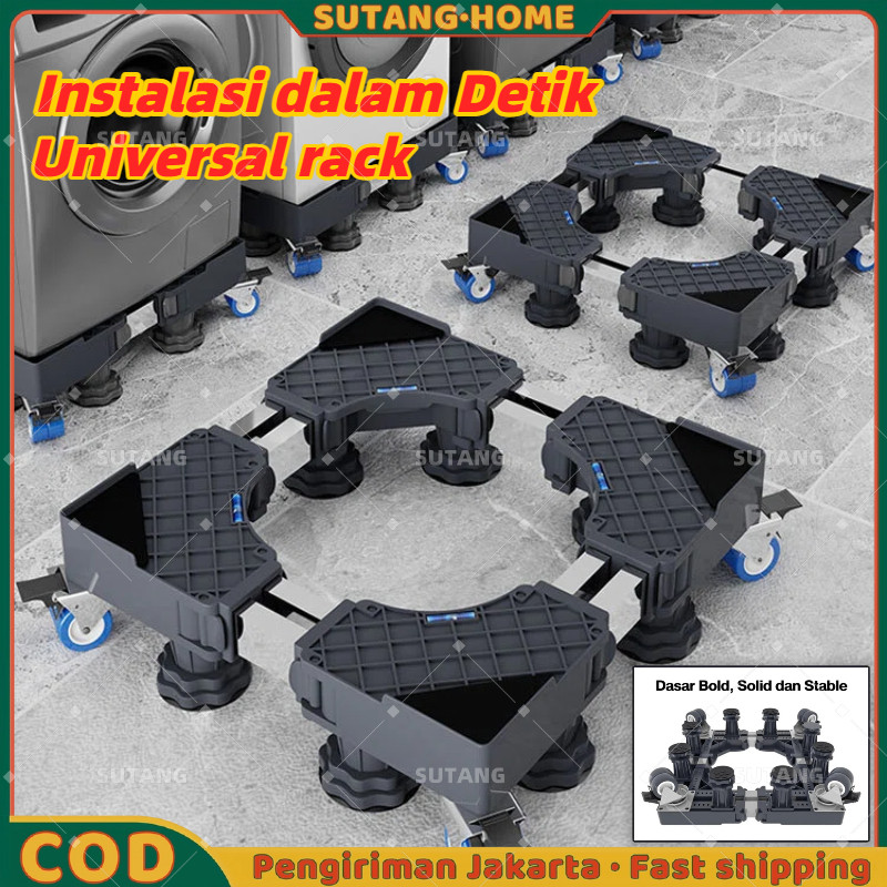 【SUTANG】Alas Mesin Cuci Stainless Steel Yang Dapat Disesuaikan / Alas Kulkas Dudukan Mesin Cuci / Ka