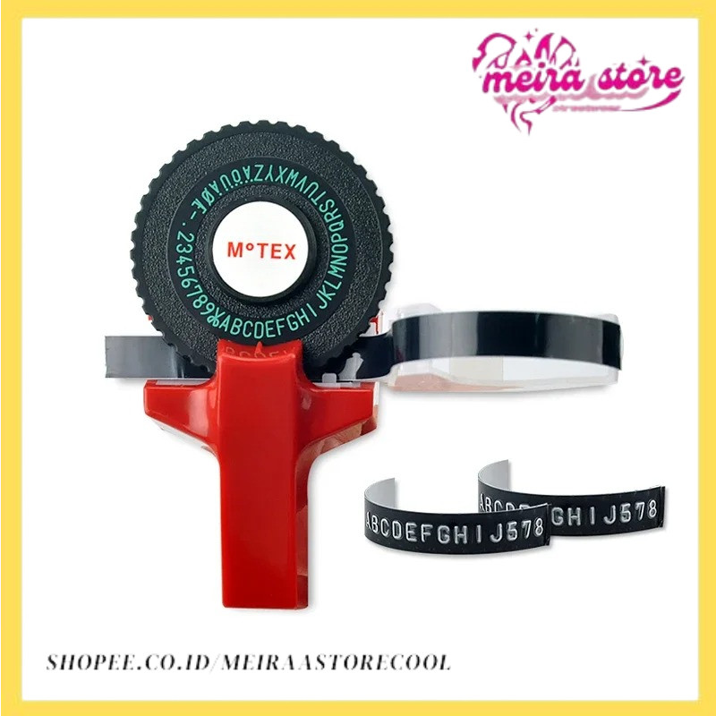 

For motex label printer DIY hand decorative tape manual typerite label adhesive tagging gun scrapbooking marker embosser Red
