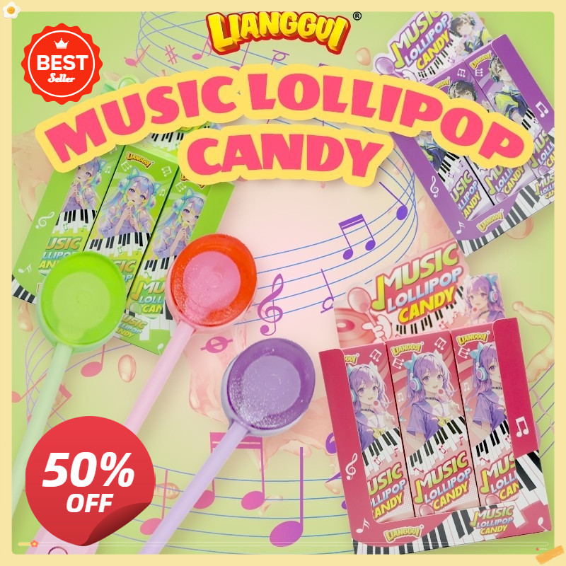 

[Penjual kualitas] LIANGGUI HALAL Produk terlaris HALAL Permen Lolipop Musik Rasa Apel/Stroberi/Anggur Halal Cemilan Viral Anak & Kantor permen viral