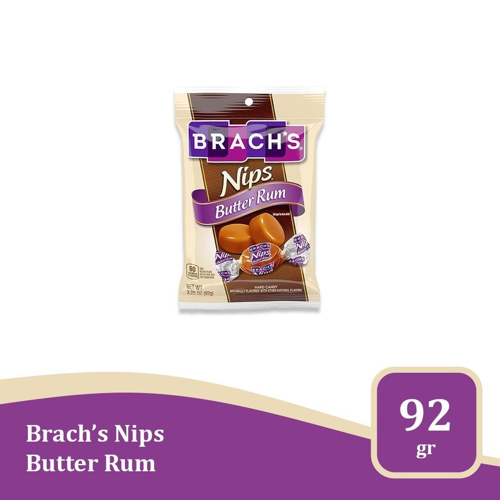 Nips Butter Rum 3.25 oz - permen rasa kaya dan manis import USA