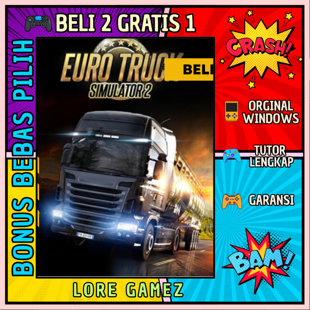 EURO TRUCK SIMULATOR 2 - GAME PC - GAME LAPTOP - PC GAMES