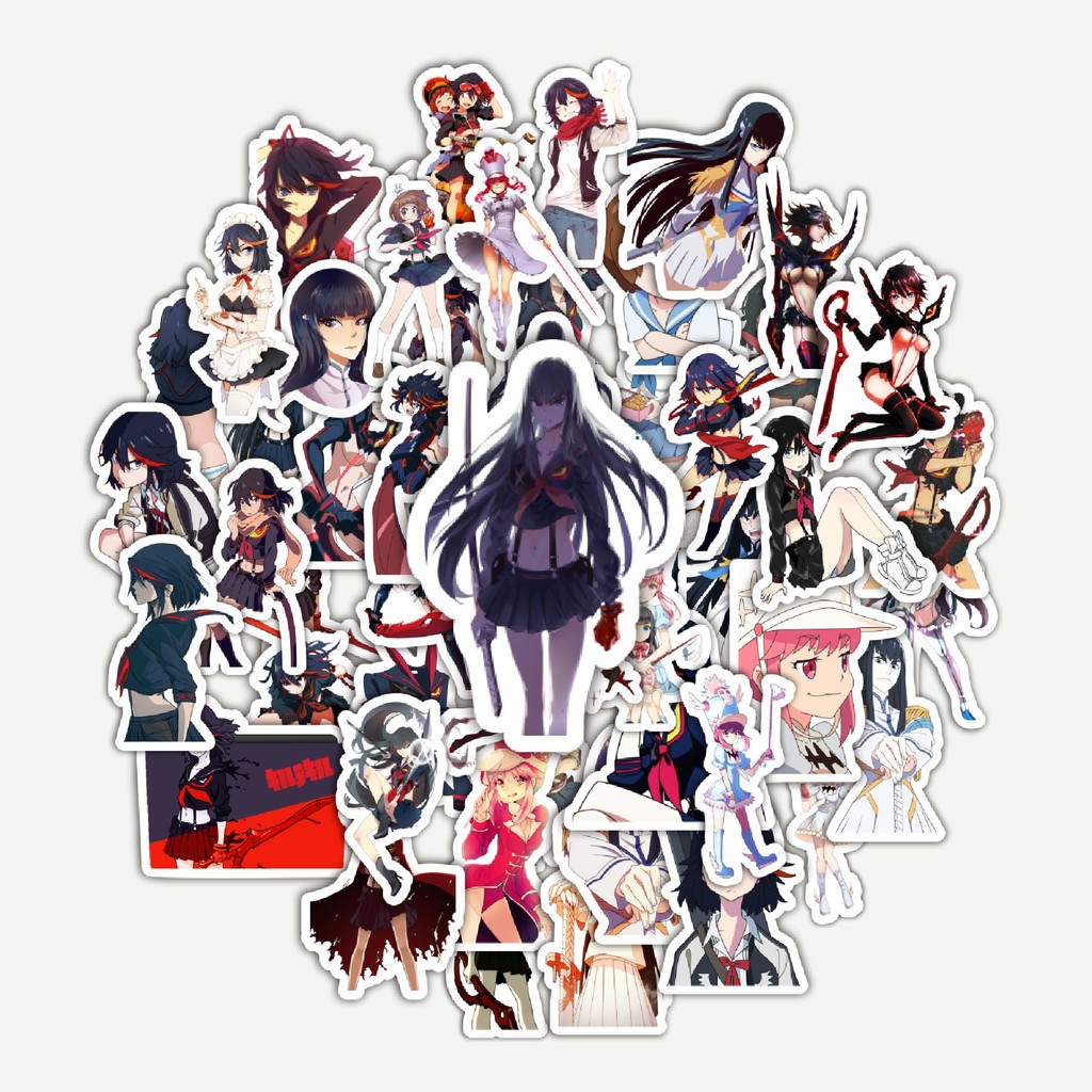 

Sticker Pack Stiker Anime Series Kill La Kill Karakter Mix 1 | Sticker TUMBLR | Stiker LAPTOP KOPER HELM