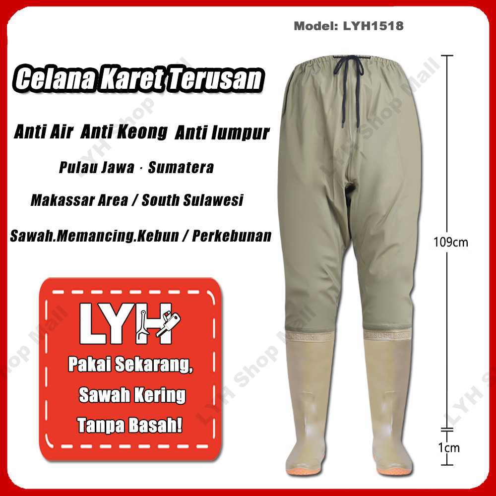 AXULE Sepatu Sawah Panjang 110cm Anti Air Anti Lumpur Anti Keong