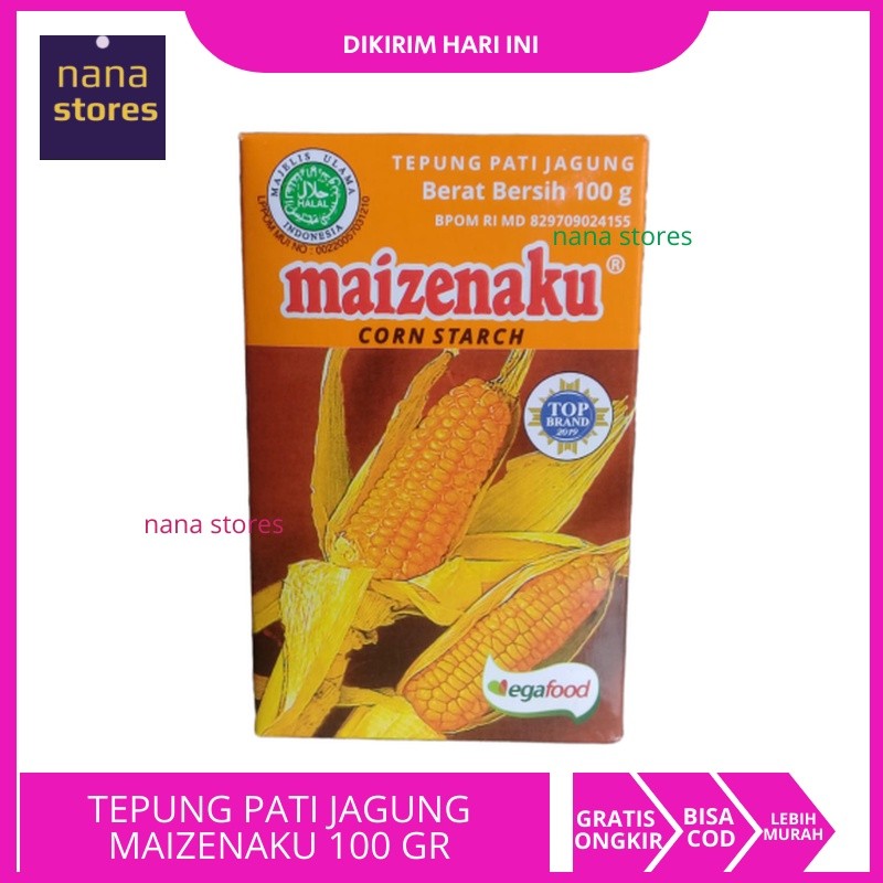 

Maizenaku Corn Starch 100 gr, tepung pati jagung Tepung Maizenaku, Corn starch powder