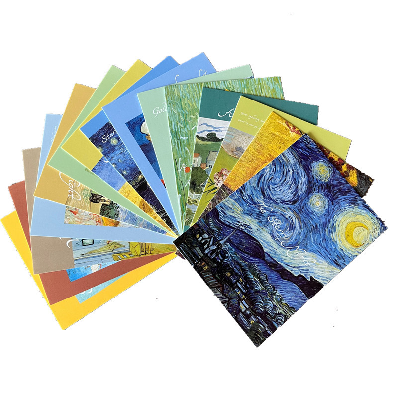 

15 Sheets/Lot Van Gogh Artwork Postcard Oil Painting Greeting Card Creative Blessing Postal Card Invitation Lettercard